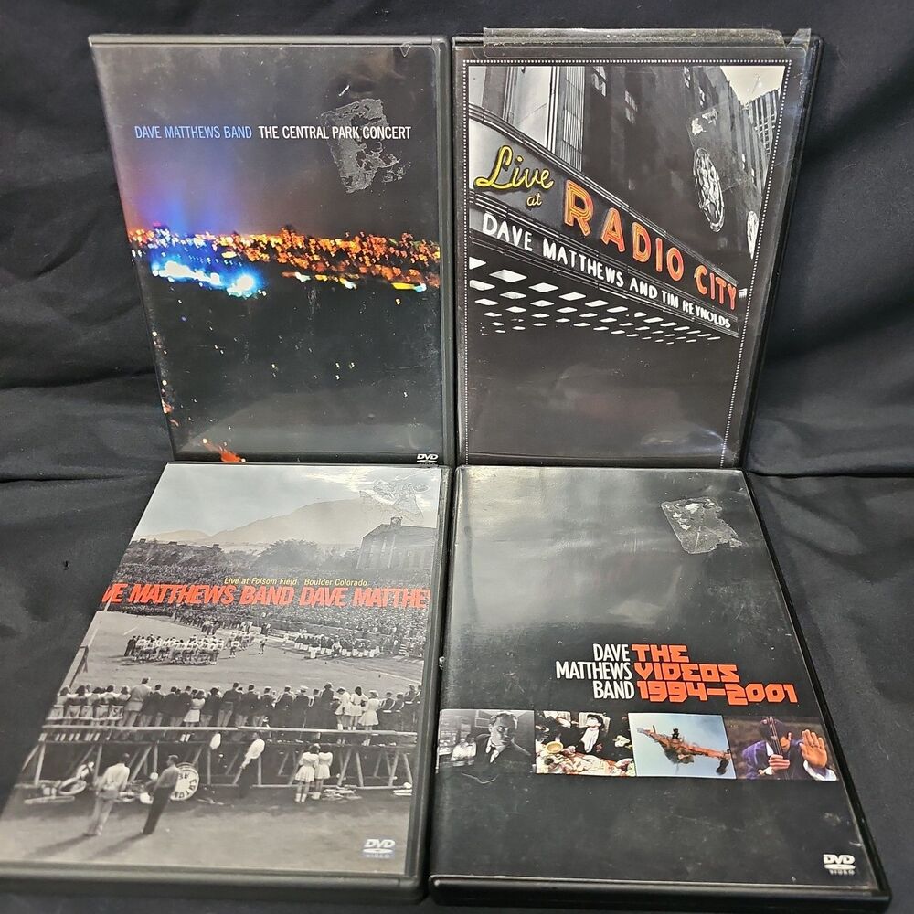 Dave Matthew's Band Dvd Lot 4 Titles 6 Discs
